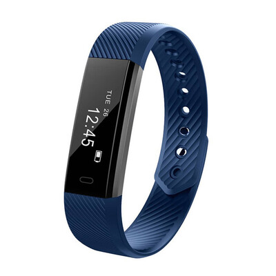 

ID115 Smart Bracelet Fitness Tracker Step Counter Activity Monitor Band Вибрация Браслет