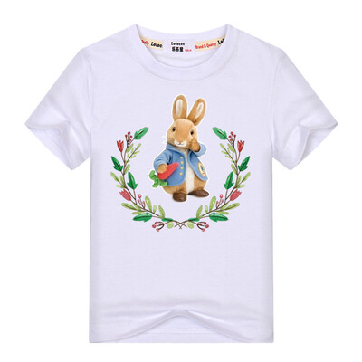 

Princess Girl T shirt Flower Cool Rabbit Print Shirts 2018 Summer Brand New Хлопок Одежда для Девочки Возраст 3 6 9 Year Gift