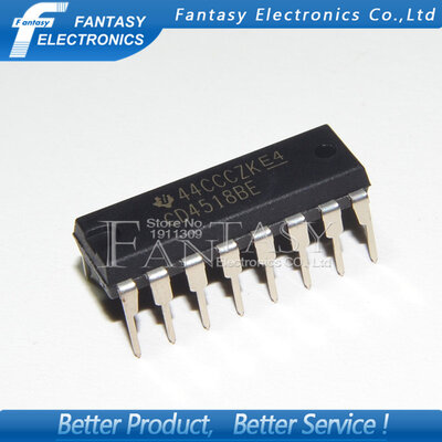 

50PCS CD4518BE DIP16 CD4518 DIP new&original IC free shipping