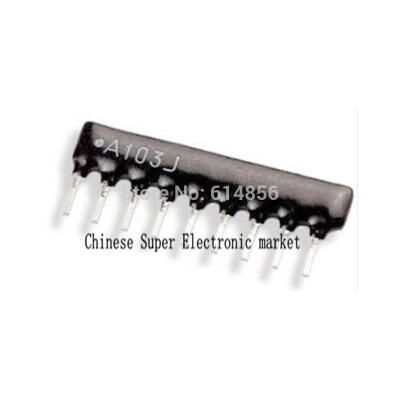 

10PCS 9Pin Resistor Network Array A09-332 3K3 3.3K A332 2.54MM Pin SIP-9