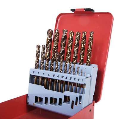 

Wick Wco WK6542219 19-piece stainless steel twist drill high-speed steel twist drill hand drill impact drill plastic copper aluminum woodworking drill power tool accessories 1-10mm