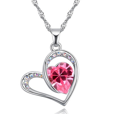 

Exquisite Accessories Crystal from Austrian Heart Necklaces & Pendants Fashion Jewelry for Women Bijoux 27123