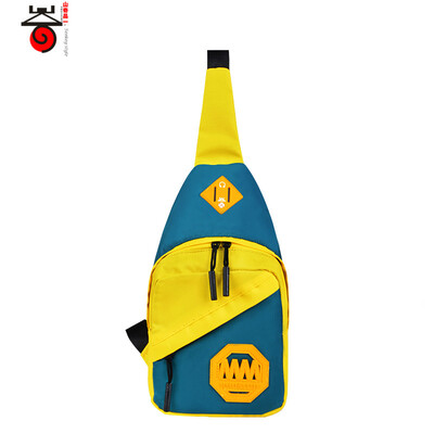 

A new Korean Shanqi hit color multifunction female chest pack male leisure street fashion lovers convenient Shoulder Messenger Ba