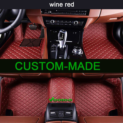 

6 Colors Leather Car Floor Mats for Tesla Model S 2009-2017 All Weather Waterproof Anti-Slip Full Set Car Mats 3D Carpets