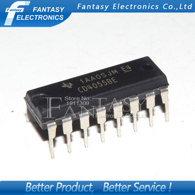 

10PCS CD4055BE DIP16 CD4055 DIP SMD new&original IC free shipping