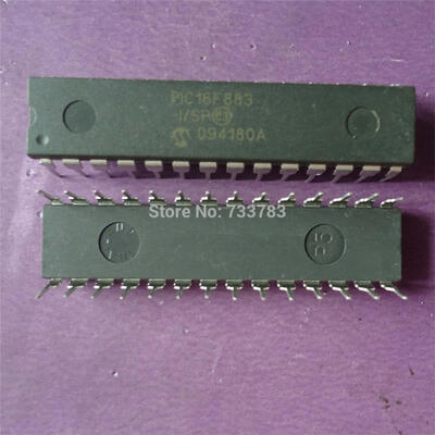 

10pcs/lot PIC16F883-I/SP PIC16F883 DIP28 Enhanced Flash-Based 8-Bit CMOS Microcontrollers with nanoWatt Technology