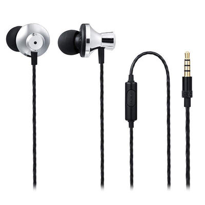 

2017 new 3.5mm high fidelity stereo headset In-Ear Earphones metal subwoofer headset microphone noise isolation and motion