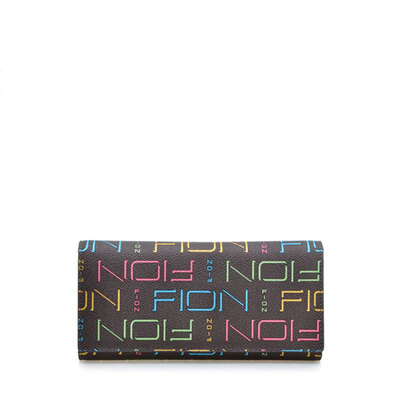 

FIONFiian Fashion Fashion Long Wallet Wallet FOAABRPIKW02 BrownPink