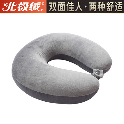 

Arctic velvet Bejirong U-shaped pillow neck pillow cervical pillow car aircraft home travel headrest siesta pillow u-shaped pillow gray
