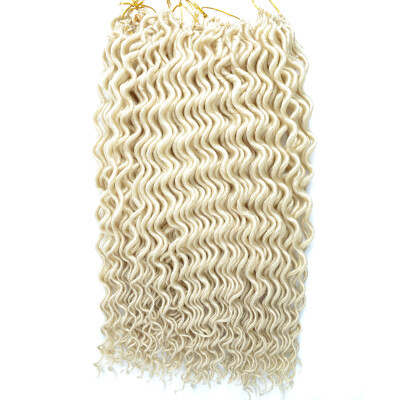 

Chorliss 18Inches FauxLocs Curly Crochet Braids Synthetic Crochet Hair Extensions Pure Color Braiding Hair Bundles 60gpack 1pc