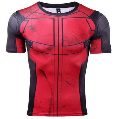 

American Captain 3D Print T-Shirt Men&39s Shirt Men&39s CrossFit Top Avatar Superhero Superman T-Shirt Equipment for Fitness