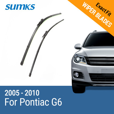 

SUMKS Wiper Blades for Pontiac G6 24"&21" Fit Pinch Type Arms 2005 2006 2007 2008 2009 2010