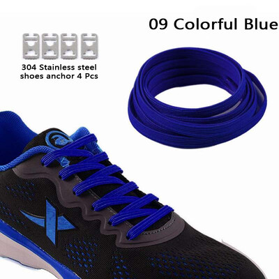 

JUP 8 пар Lazy Not Tie Shoelaces Металлическая мода Простой без шнуровки Люминесцентный зеленый без закрытия на плоских подошвах