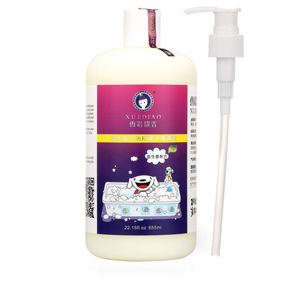 

Jingdong JOY joint name XUEDIAO dog shower gel cat shower gel pet shampoo shower gel cockroach antibacterial probiotics plus amount 655ml