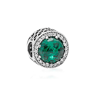 

PANDORA Pandora Green Shiny Heart Beads 791725NSG