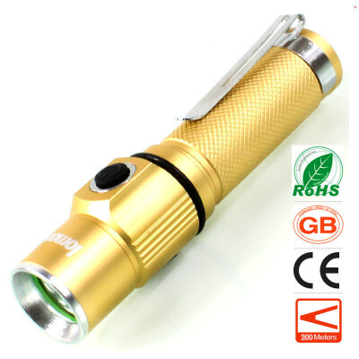 

Mini LED Flashlight Pocket Clip Torch Portable Light Camping Rechargeable Torchlight Bicycle Cycling Torch Waterproof