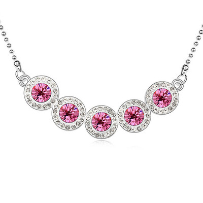 

Fashion Necklace Pendants For Women Jewelry Crystal from Austrian Elements White Gold Plated 10839