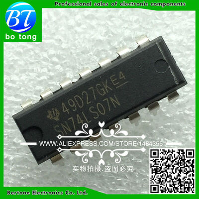 

25PCS SN74LS07N DIP14 SN74LS07 DIP 74LS07N 74LS07 new and original IC free shipping