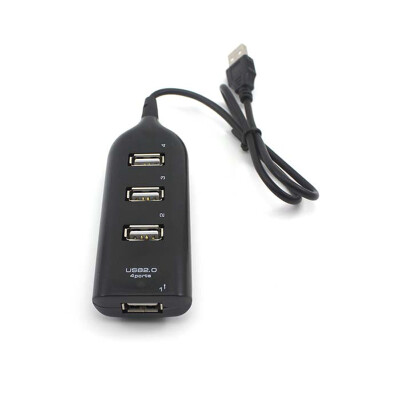 

High Speed Mini Slim 4 Port USB 2.0 USB Hub Converter Adapter for Laptop PC Tabs