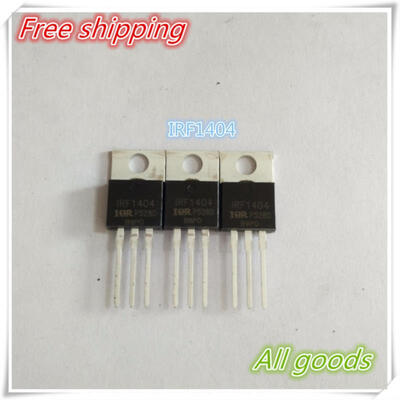 

Free Shipping 50PCSLOT IRF1404 IRF1404PBF TO-220AB 40V 162V N-CHANNEL 100 NEW ORIGINAL in srock