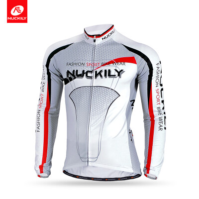 

NUCKILY Winter Thermal Cycling Jersey Polyester Fleece Road Bike Apperal For Cyclist