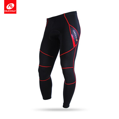 

NUCKILY Mens Thermal Bicycle Tights Winter Outdoor Sports Clothes Fleece Cycling Pants NS900-W