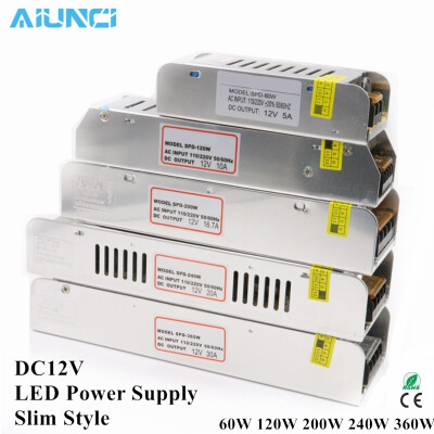 

LED Driver Power Supply AC220 to DC12V 60W 120W 200W 250W 360W LED Adapter Lighting Transformers