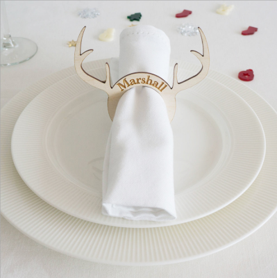 

6pcs sets of diamonds napkin ring napkin buckle hotel wedding supplies European-style home decorations Christmas decoration props