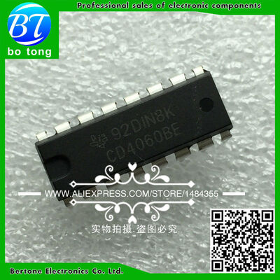 

50PCS CD4060BE DIP16 CD4060 DIP IC free shipping