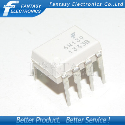 

10PCS 6N139 DIP8 DIP photoelectric coupler new and original free shipping