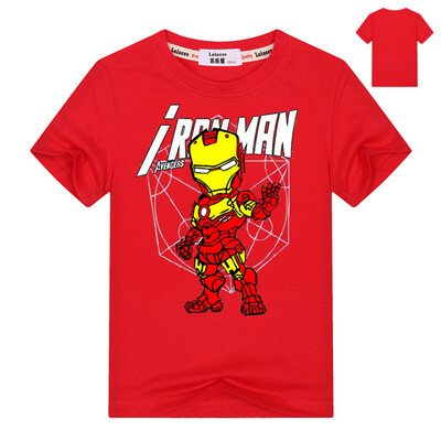 

2018 Летняя детская одежда Superhero Хлопковая майка Tee Boys Супермен Batman Мстители Ironman t рубашки Brand Clothing 3-13y