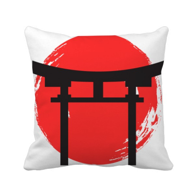 

Shinto Shrine Japan Torii Square Throw Pillow Insert Cushion Cover Home Sofa Decor Gift