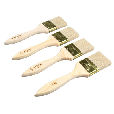 

Wick Wico WK82220 Brush 2 Inch Multifunction Brush Paint Brush Wood Handle Brush Sweep Brush Brush Brush Food Brush Grill Accessories 4 Pack