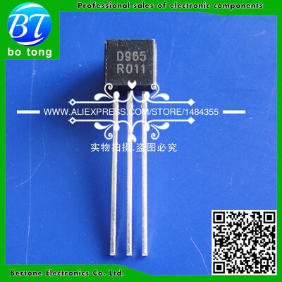 

Free Shipping 2SD965 D965 5A/20V/1W Transistor TO-92 (50PCS/Lot)