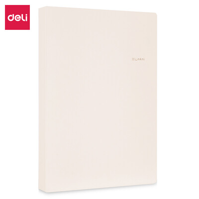

Deli deli music series A4 single strong clip pocket folder folder student storage folder beige 72415
