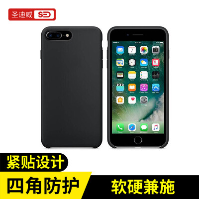 

Sendio Apple iPhone 7/8 Мобильный Shell Защитный чехол Крышка Жидкость Силиконовый чехол Черный