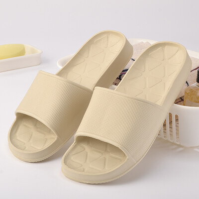 

More can be a couple of soft bottom bathing sandals high-elastic home indoor non-slip rubber slippers khaki 43-44