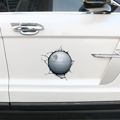 

LMA Loma car sticker 3D stickers simulation cracks through the wall stickers Leopard rearview mirror stickers car decoration