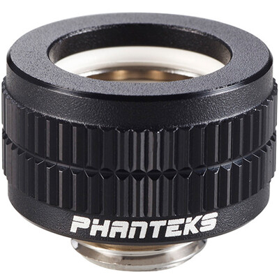 

Chasers phanteks HTC1612 matte black computer split hard tube water cooling accessories G14 2 points thread 16mm hard tube special straight plug fast twisting hand twist connector
