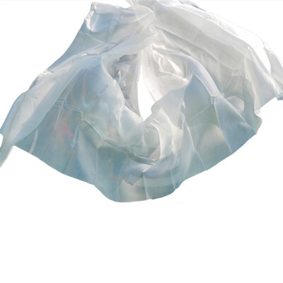 

Silk Belly Dance Veils Shawl Scarf Pure White Color Belly Dance Practice Performance Silk Veils 250/270*114 cm