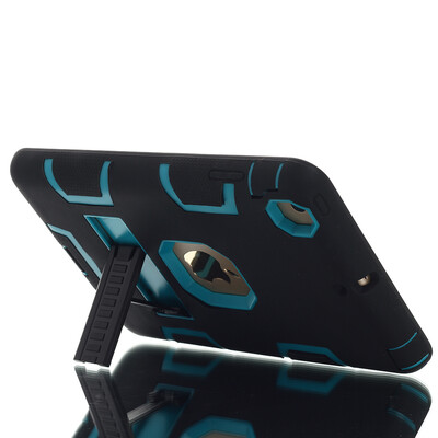 

3in 1 Heavy Duty Full-body Protection Kickstand Combo Hybrid Impact Silicone Hard Case Cover for iPad Mini Mini 2 Mini 3