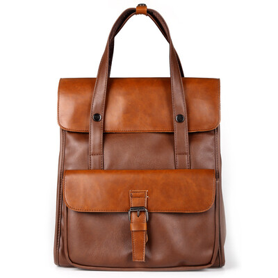 

Japanese Backpack New Vintage Leather Rucksack Daypack Bag Mens Portable Knapsack Back Pack