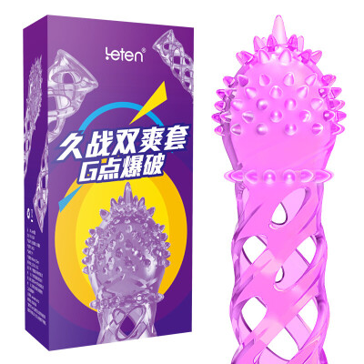 

Thunder LETEN Spike sets Male Delay Lasting Lock Fine ring Adult Products Vibration Set Increase Bold Extended Set Honey Points