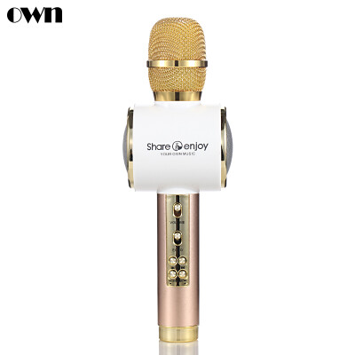 

OWN V01 Mobile Microphone Bluetooth Wireless Microphone K Song Bao Rose Gold