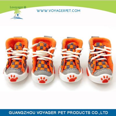 

4 waterproof winter pet dog shoes non-slip rain boots snow boots thick warm cat dog puppy socks short boots winter plus velvet bra