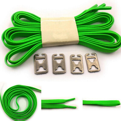 

JUP 50 Pairs Metal Lock Lacing Elastic Without Necktie Lace Adult Children Fashion Not Tie Laces for Sports Shoes Rope String