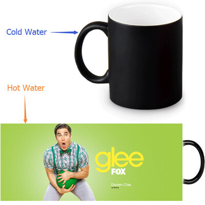 

Darren Criss 350ml12oz Heat Reveal Mug Color Change Coffee Cup Sensitive Morphing Mugs Magic Mug Milk Tea Cups