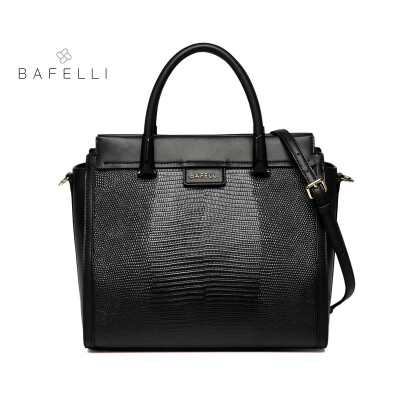 

BAFELLI women handbag split leather Lizard pattern trapeze shoulder bag women famous brands luxury bolsos mujer womens bags