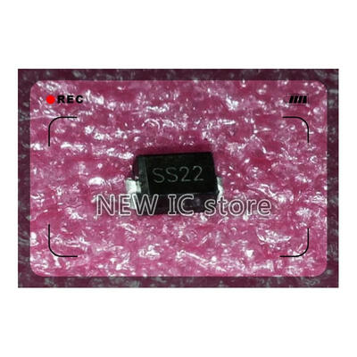 

Free shipping SS22 DO-214AC SMA DIODE SCHOTTKY 20V 2A SMD 200pcslot Sold by bag
