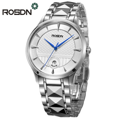 

luxury brand ROSDN lovers watches Women Wrist Watch Men couple Quartz Watch Stainless steel waterproof clock relogio masculino